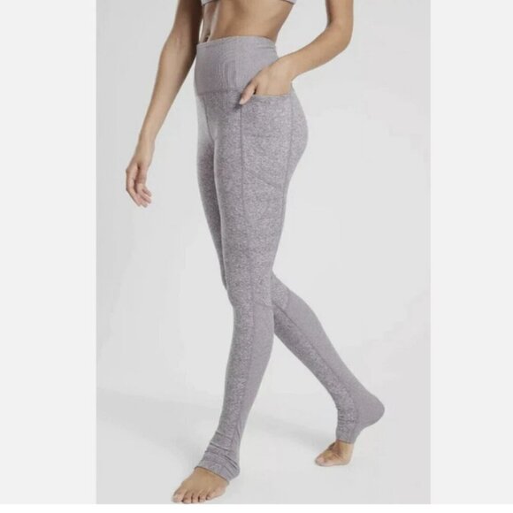 Athleta Exhale Stash Pocket Heel Tight in SoftLuxe in Comet Gray Women's Small - Picture 8 of 8